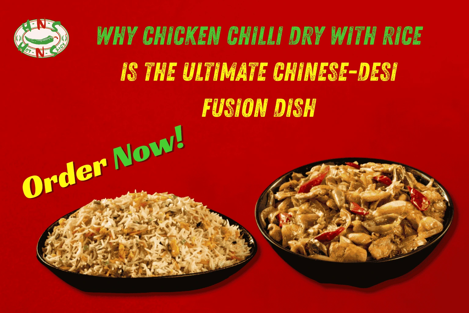 Chicken Chilli Dry with Rice