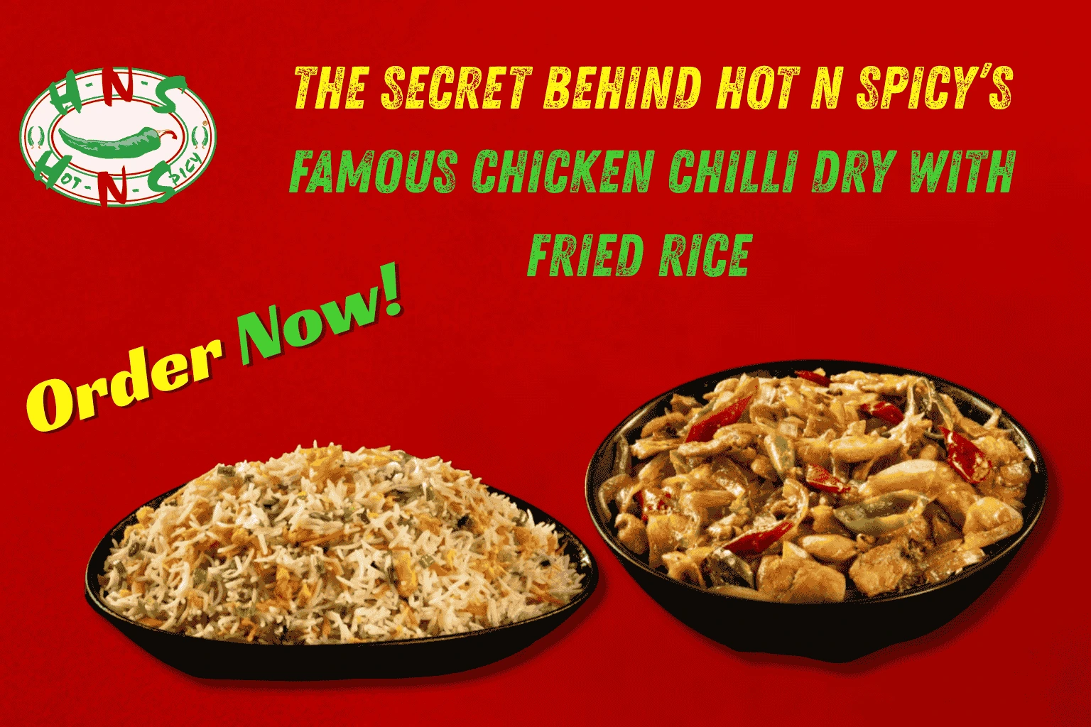 chicken chilli dry with fried rice