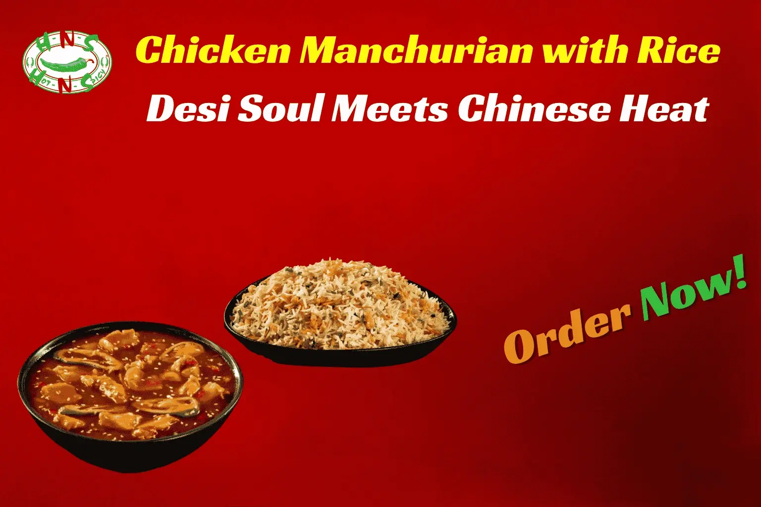 Chicken Manchurian with Rice