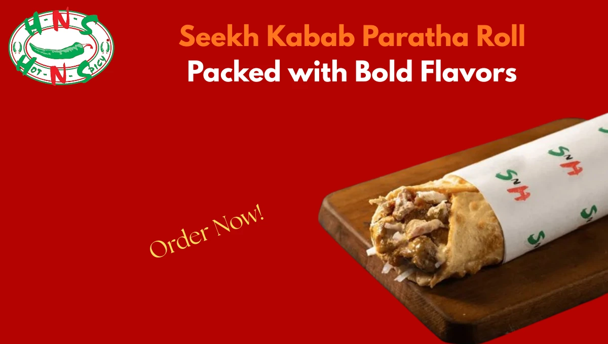 seekh kabab paratha roll