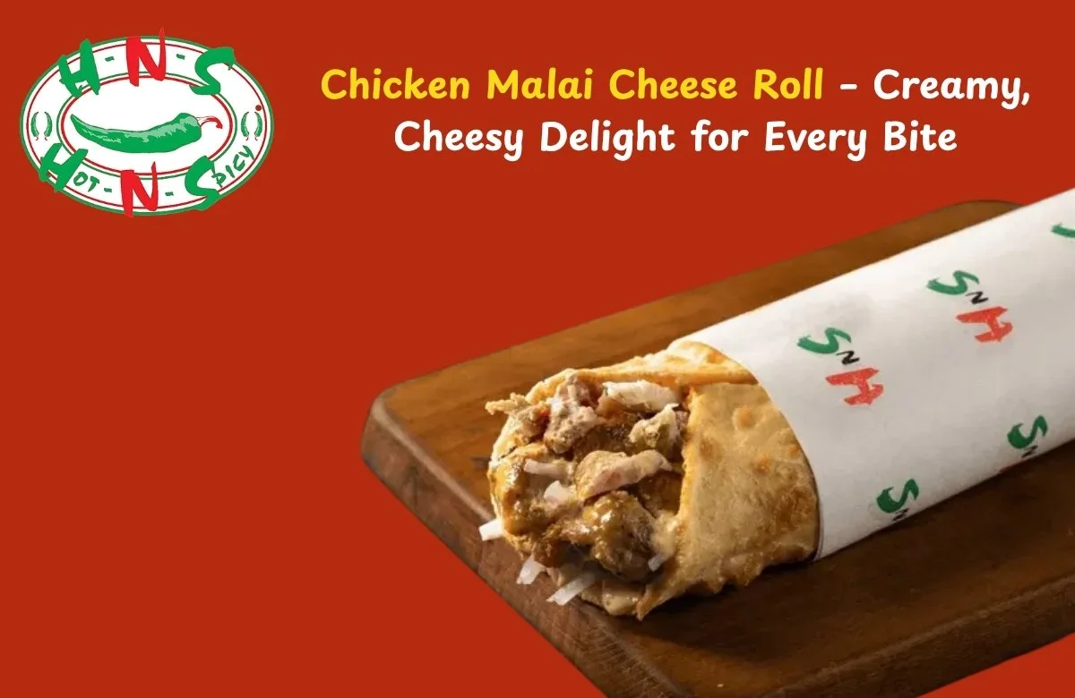 Chicken Malai Cheese Roll