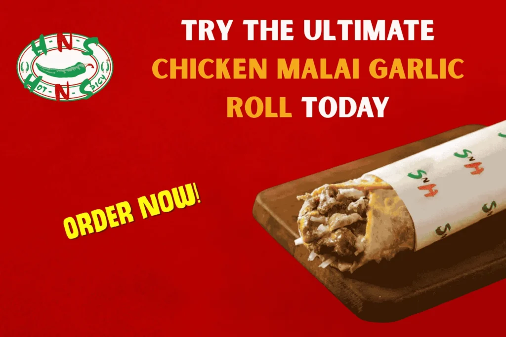 Chicken Malai Garlic Roll