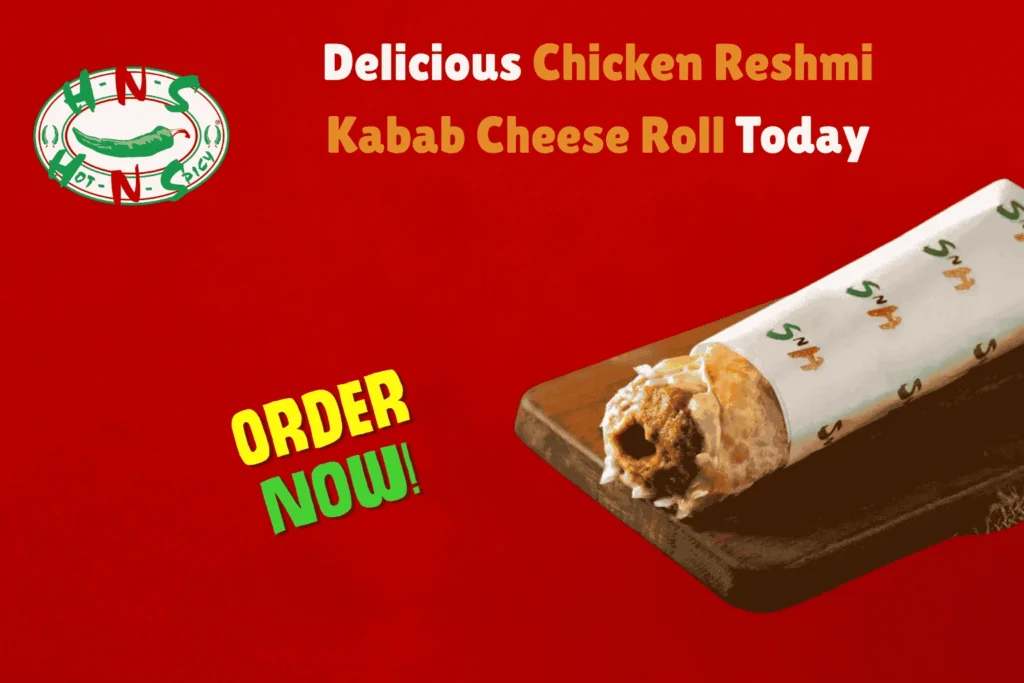 Chicken Reshmi Kabab Cheese Roll