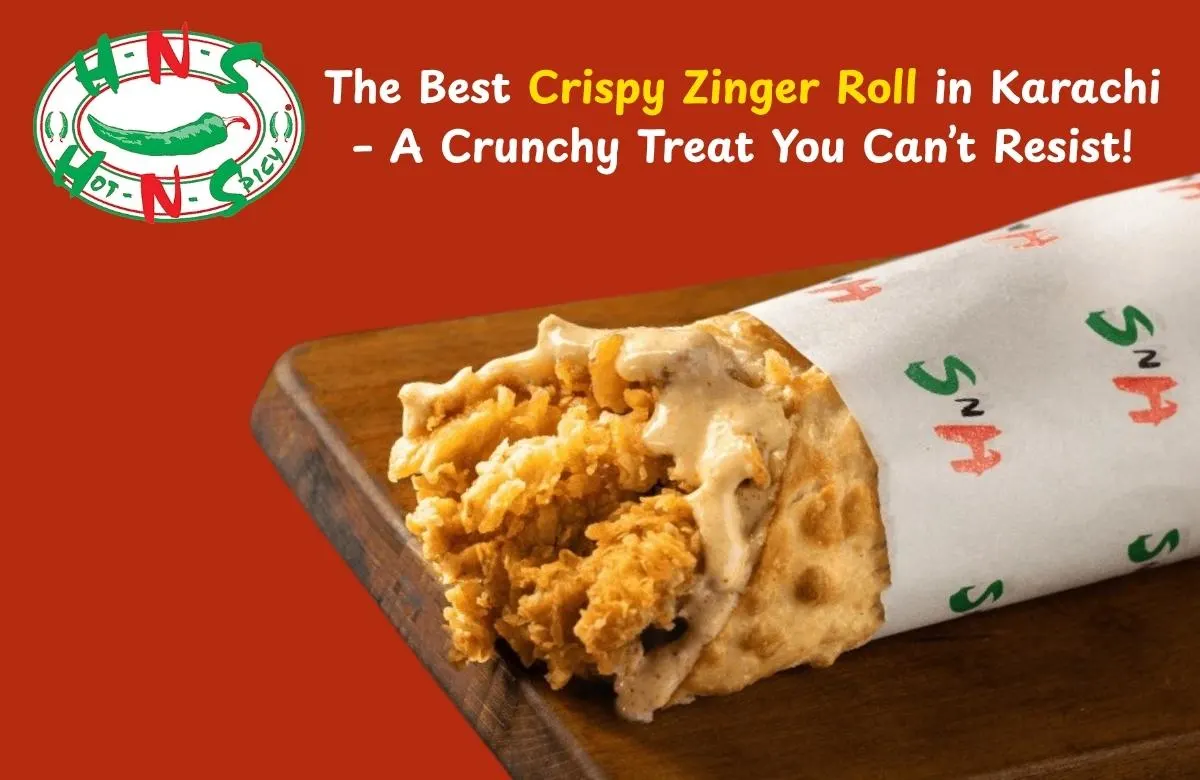 Close-up of a Crispy Zinger Roll showing its crunchy texture and flavorful ingredients