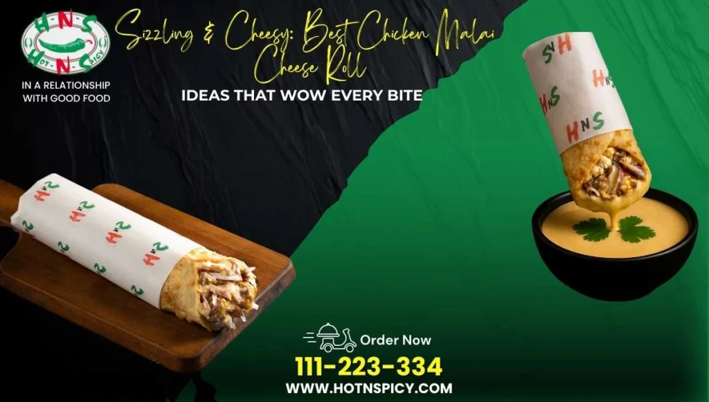 Best Chicken Malai Cheese Roll