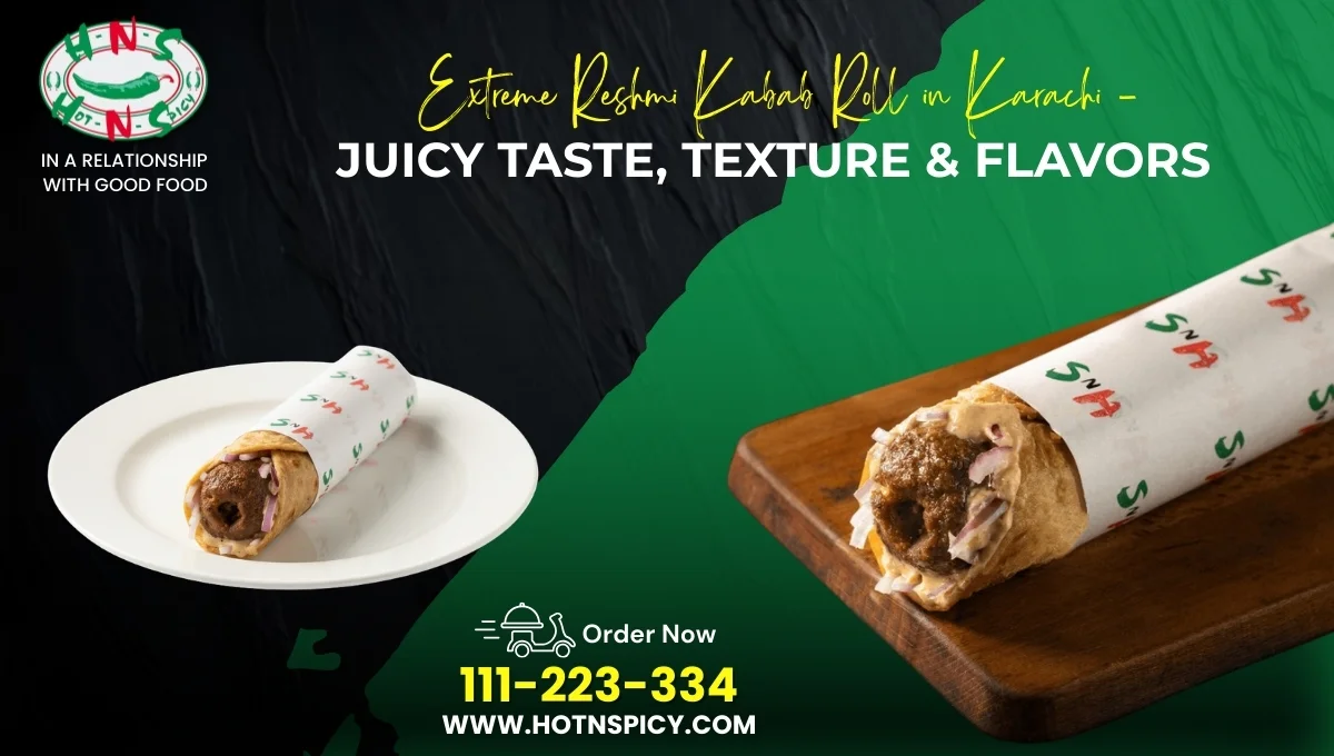 Reshmi kabab Roll in karachi