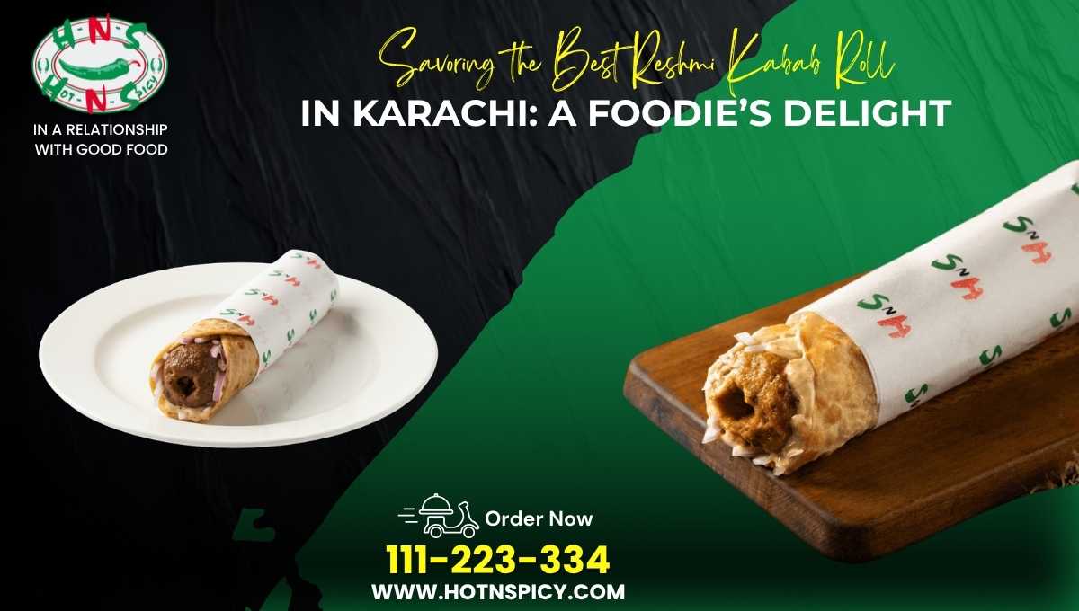 Reshmi kabab Roll in karachi