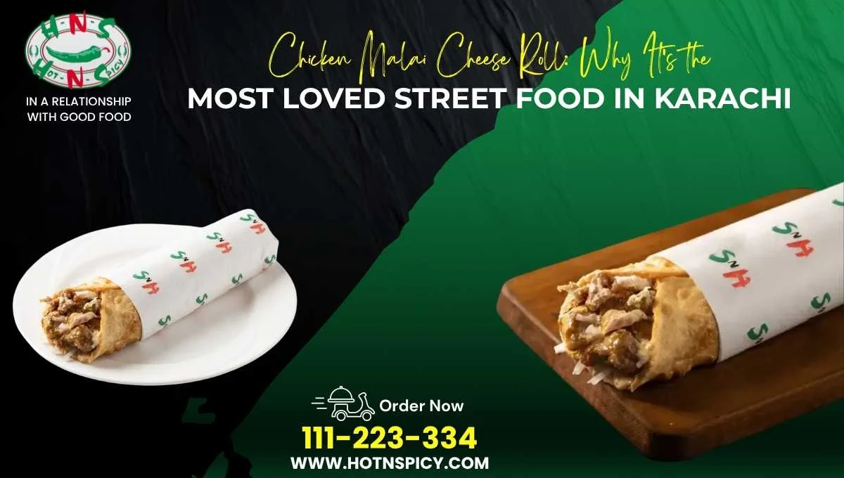 Chicken Malai Cheese Roll