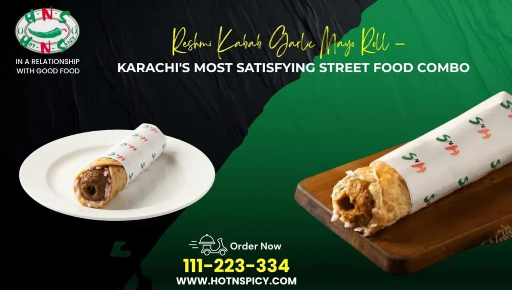 Reshmi Kabab Garlic Mayo Roll