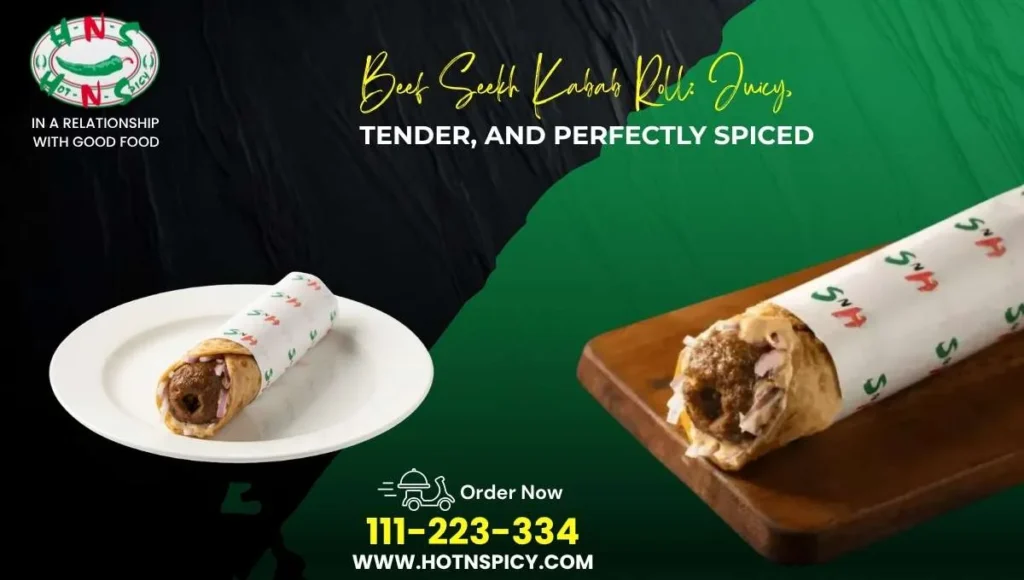 Beef Seekh Kabab Roll