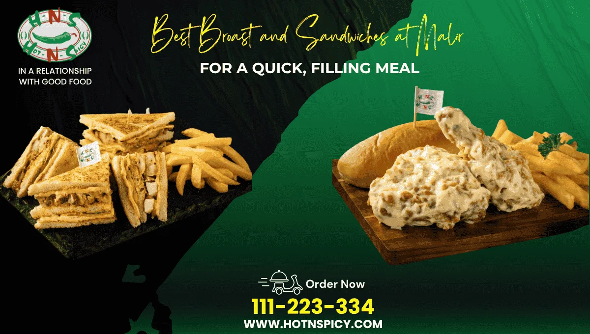 Best broast and sandwiches at Malir
